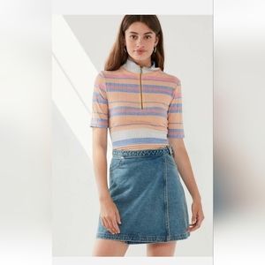 BDG Urban Outfitters Wrap Denim Jean Skirt Size Small